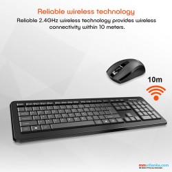 Meetion Wireless Combo Keyboard & Mouse MT-C4120 (6M)